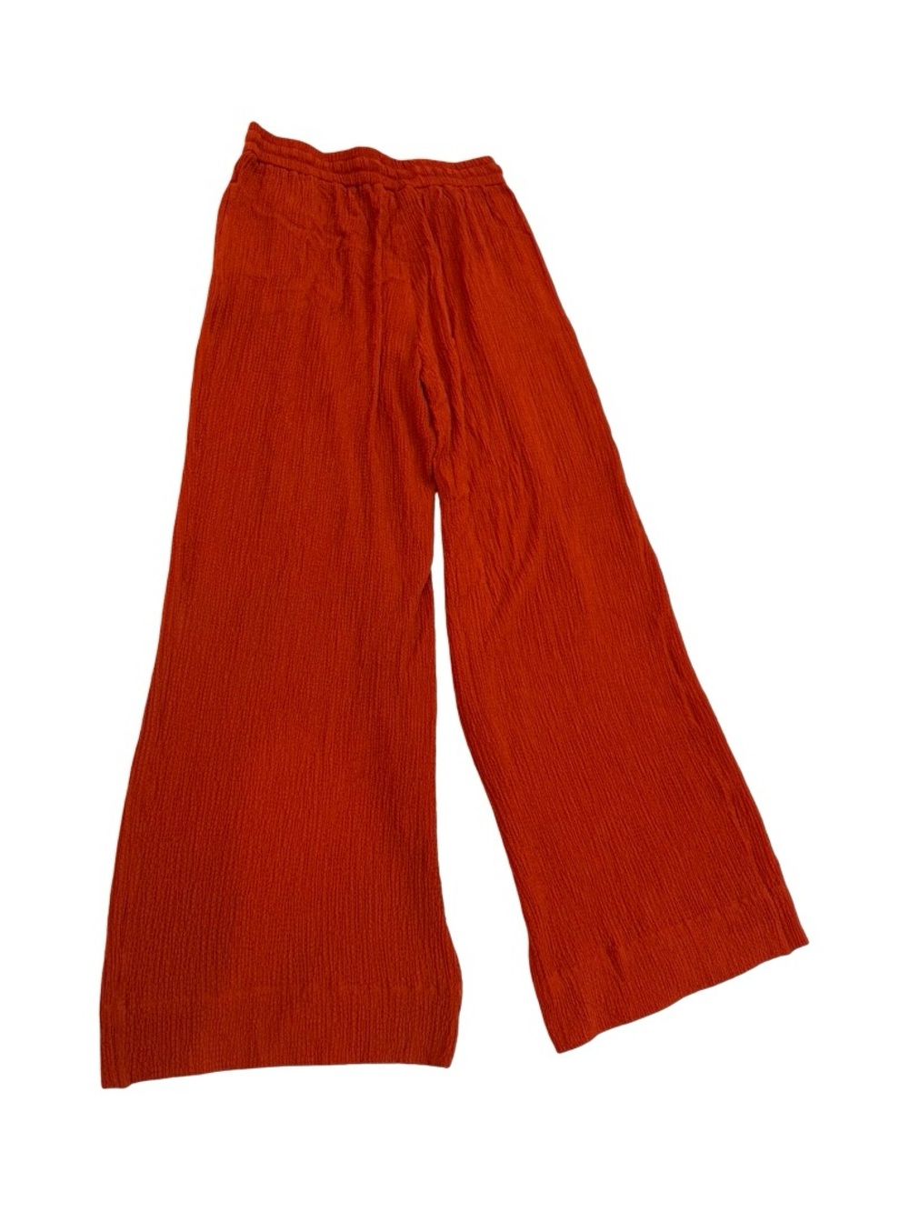 Anthropologie Wide-Leg Drawstring Pants in Rust - Picture 10 of 13